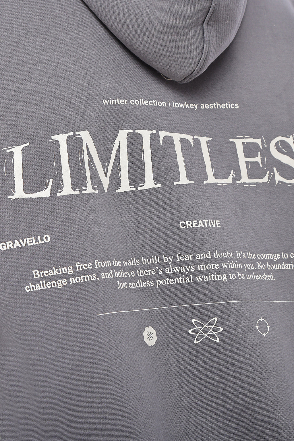 LIMITLESS Oversized WOMENS Hoodie - GRAVELLO