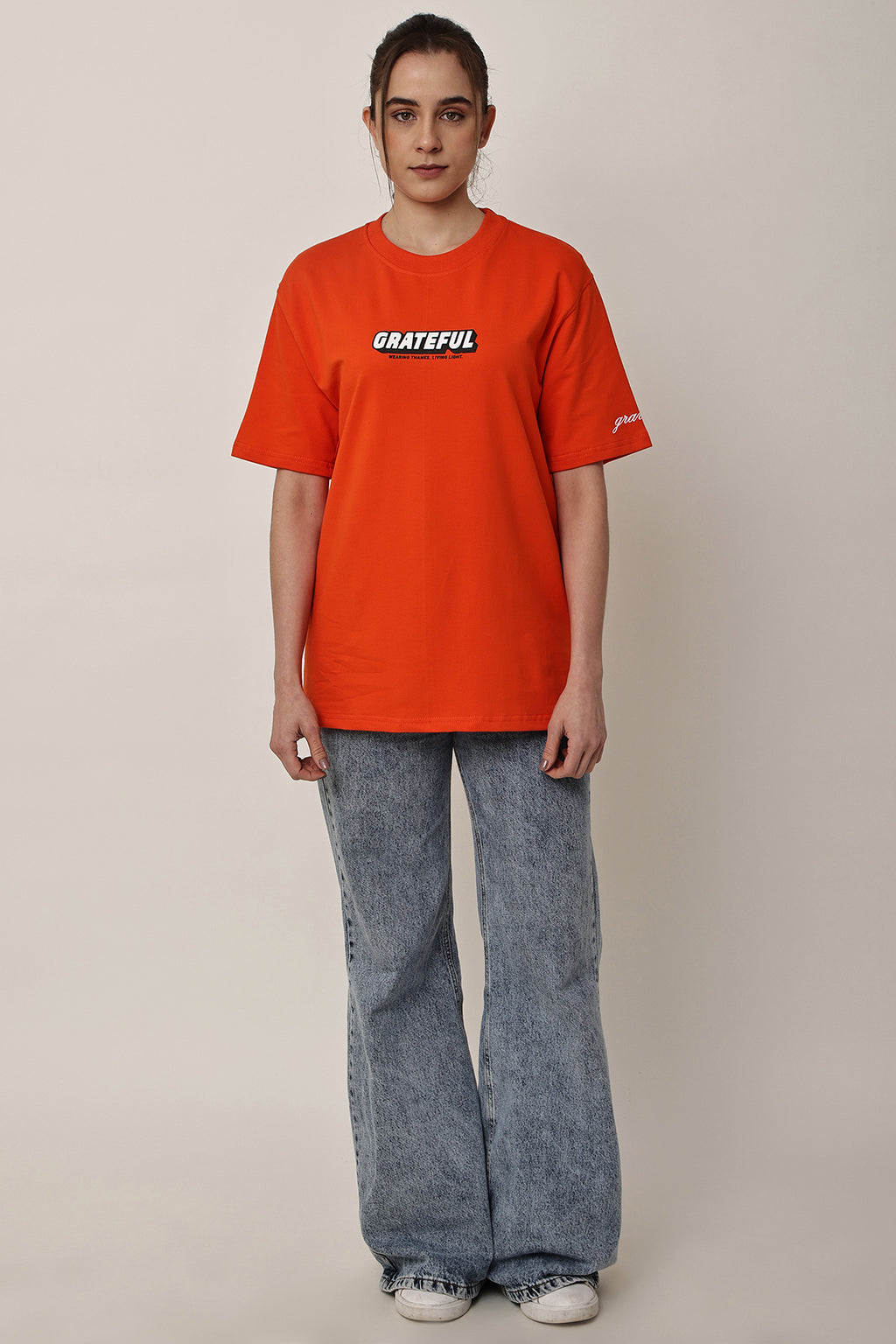 GRATEFUL Oversized WOMENS T-Shirt - GRAVELLO