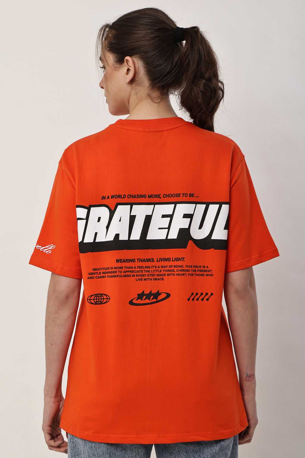 GRATEFUL Oversized WOMENS T-Shirt - GRAVELLO