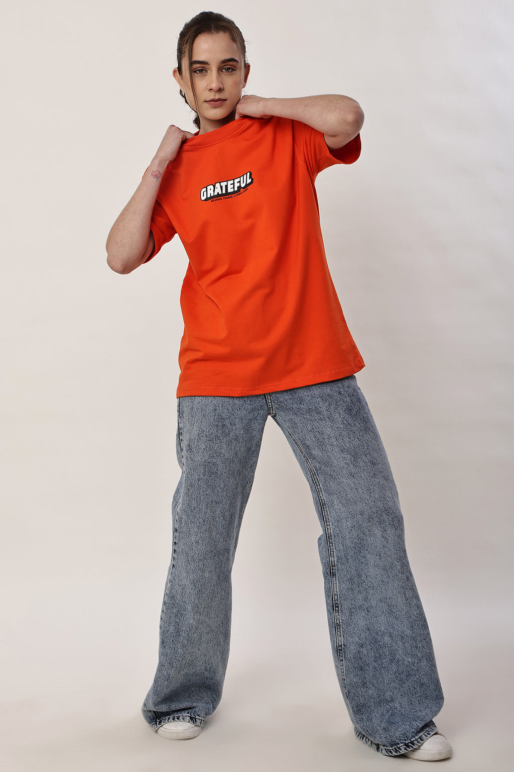 GRATEFUL Oversized WOMENS T-Shirt - GRAVELLO