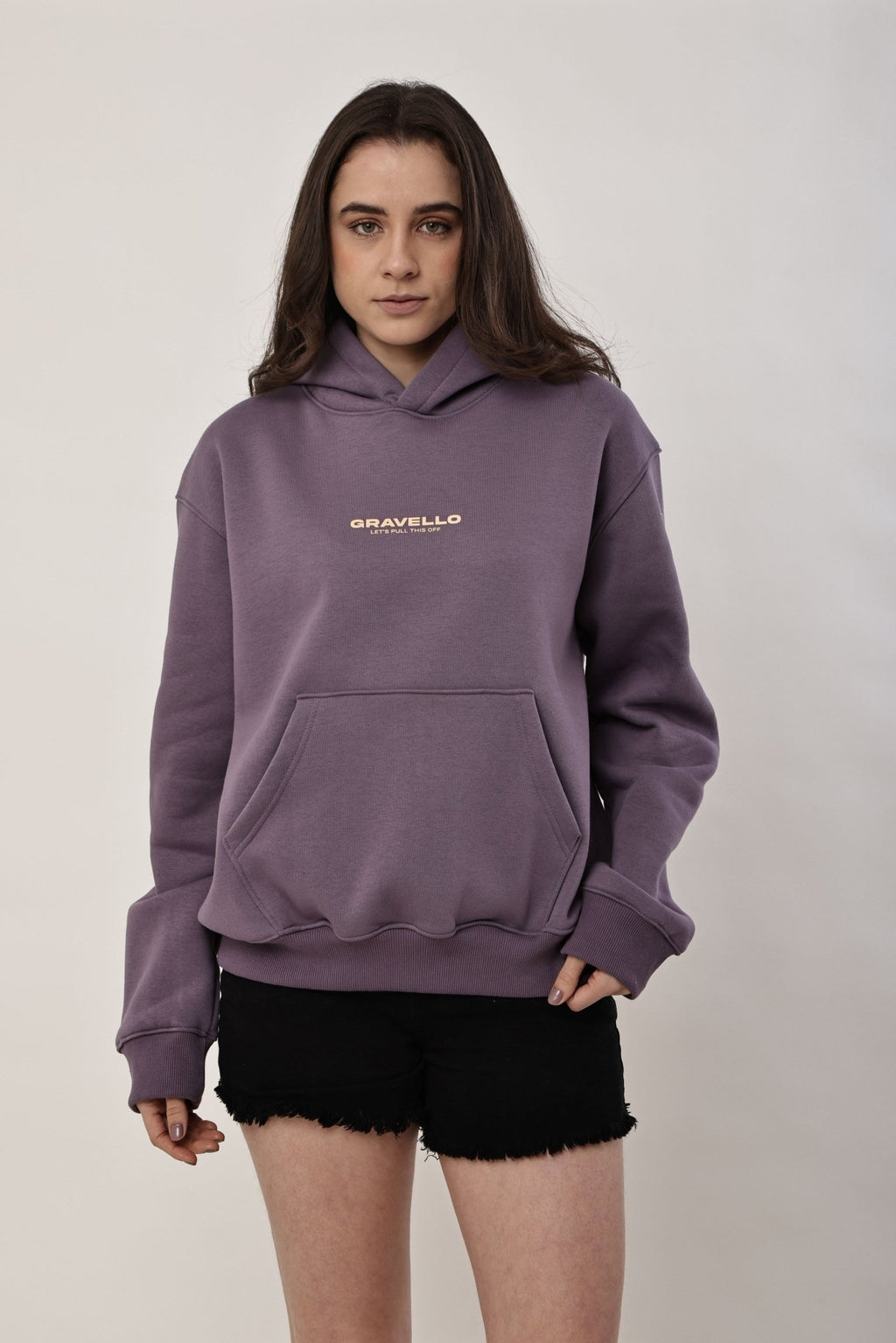 NO MATTER WHAT Oversized WOMENS Hoodie - GRAVELLO