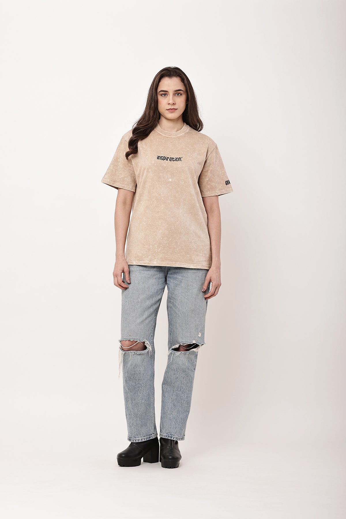 INSPIRATION Stone Washed WOMENS Oversized T-Shirt