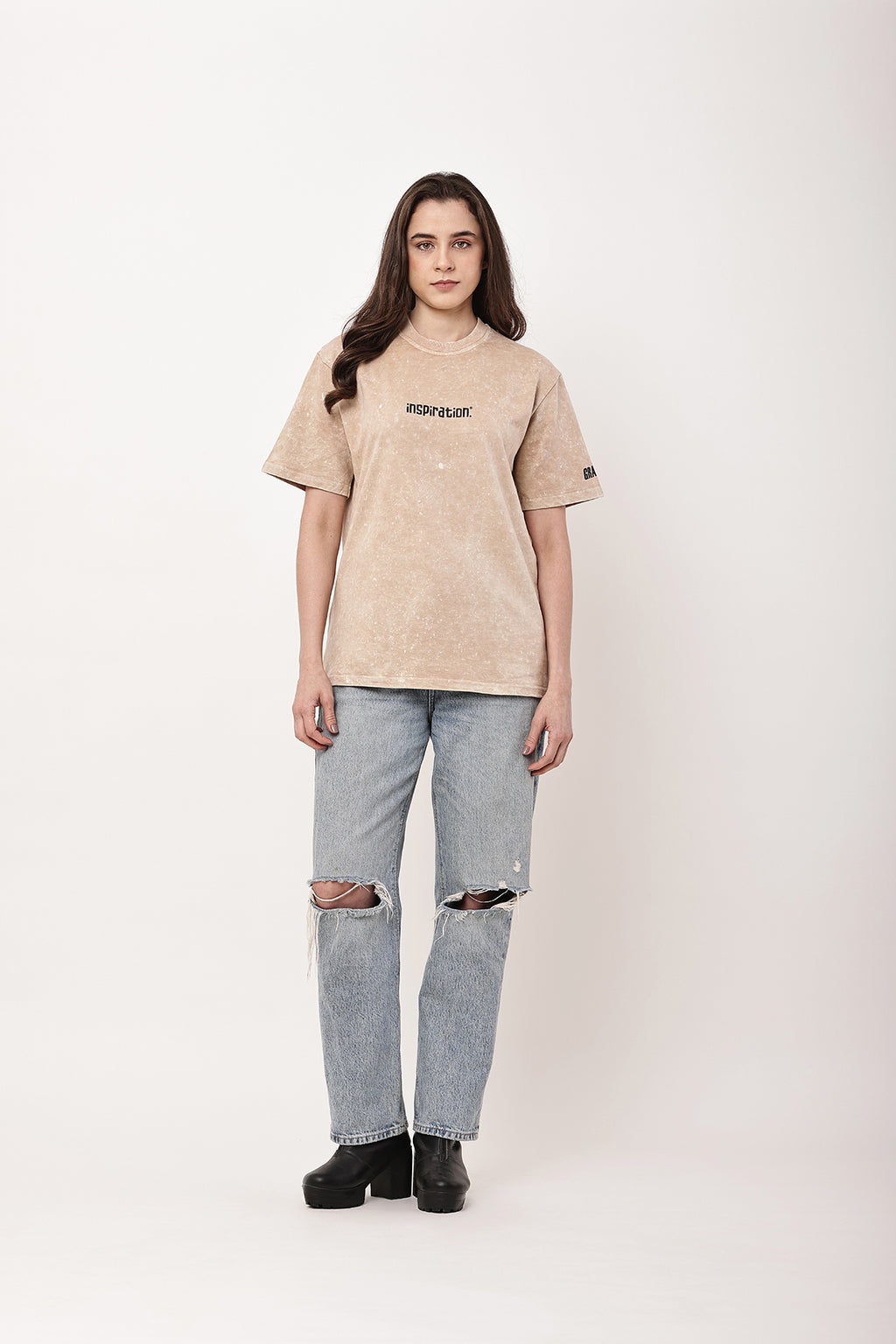 INSPIRATION Washed Oversized T-Shirt