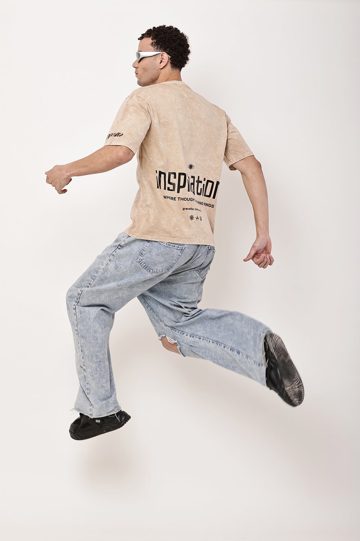 INSPIRATION Stone Washed MENS Oversized T-Shirt