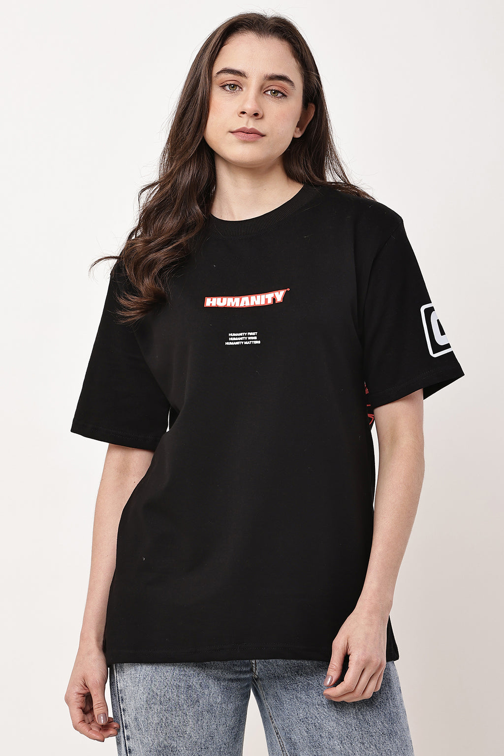 HUMANITY Oversized WOMENS T-Shirt - GRAVELLO