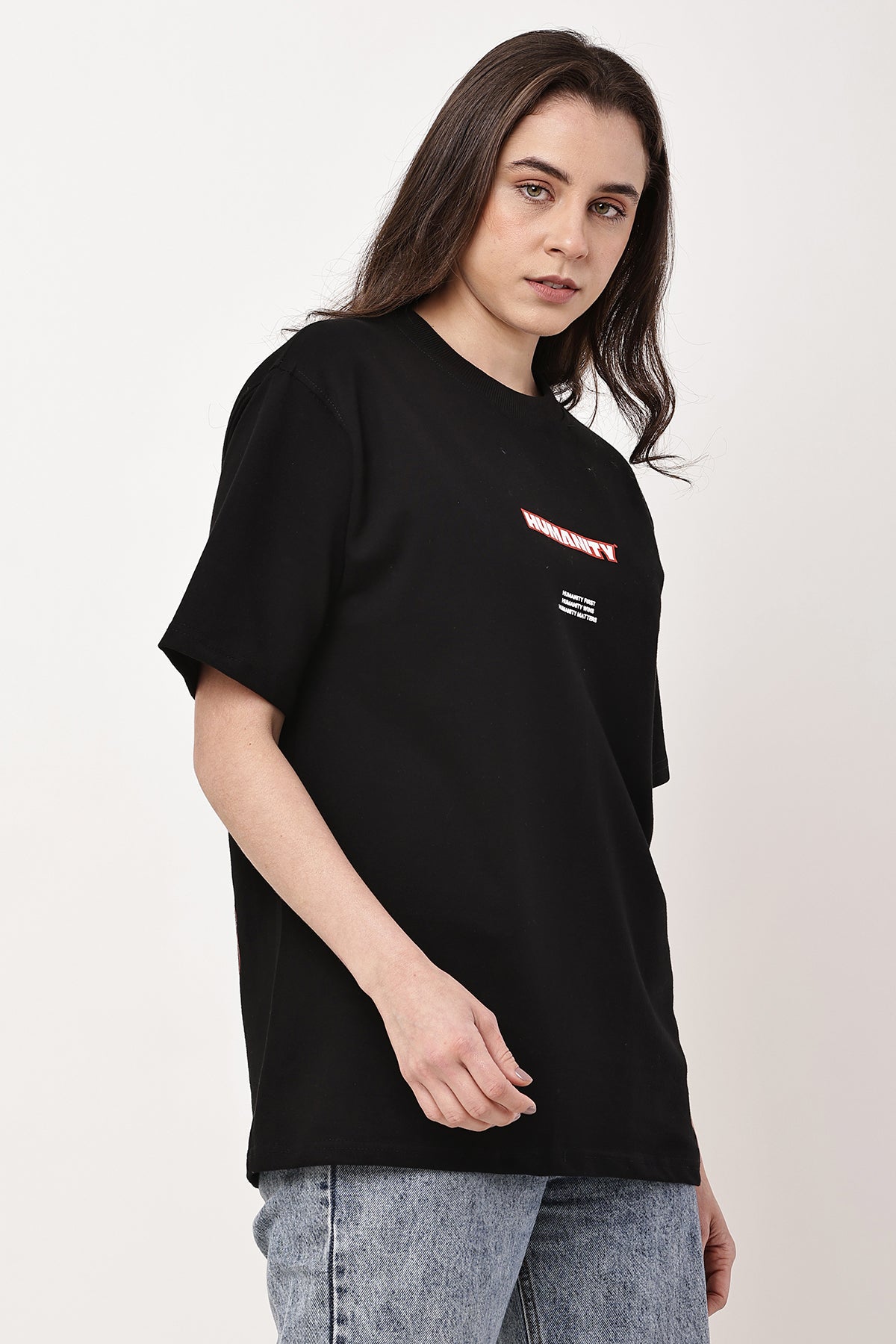 HUMANITY Oversized WOMENS T-Shirt - GRAVELLO