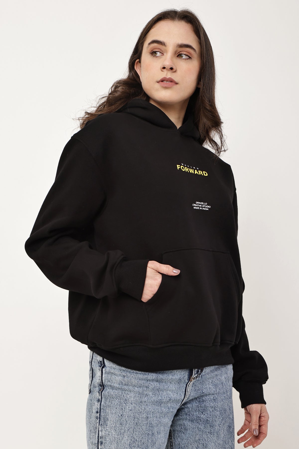 MOVING FORWARD Oversized WOMENS Hoodie