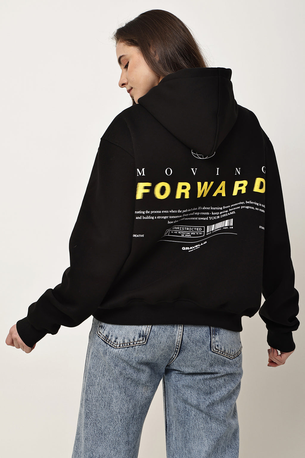 MOVING FORWARD Oversized WOMENS Hoodie