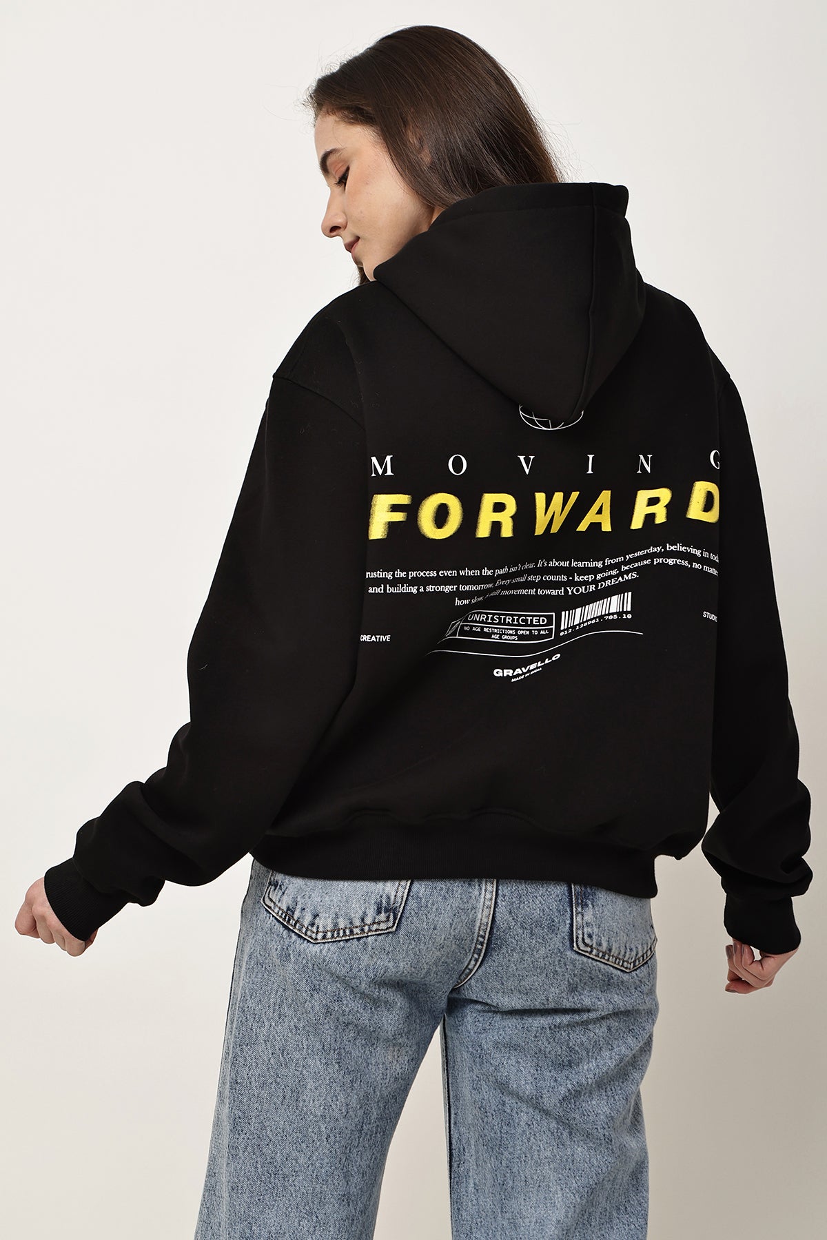 MOVING FORWARD Oversized WOMENS Hoodie