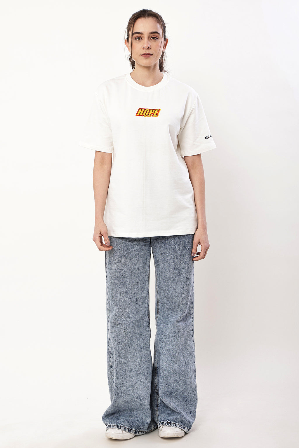 HOPE Oversized WOMENS T-Shirt - GRAVELLO