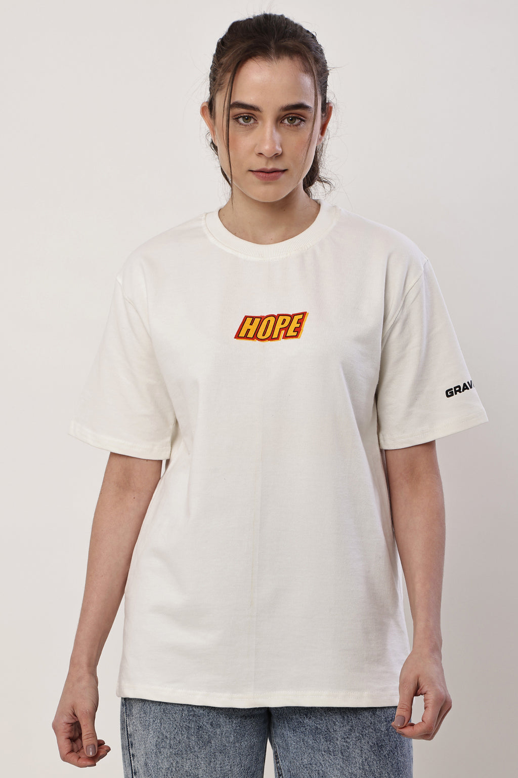HOPE Oversized WOMENS T-Shirt - GRAVELLO