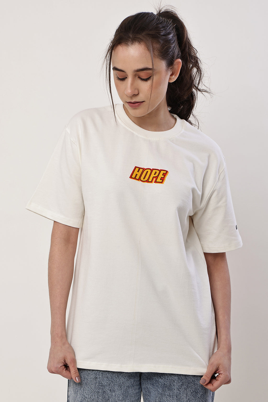 HOPE Oversized WOMENS T-Shirt - GRAVELLO
