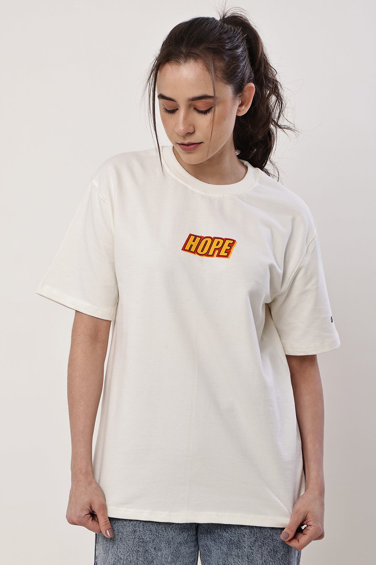 HOPE Oversized WOMENS T-Shirt - GRAVELLO